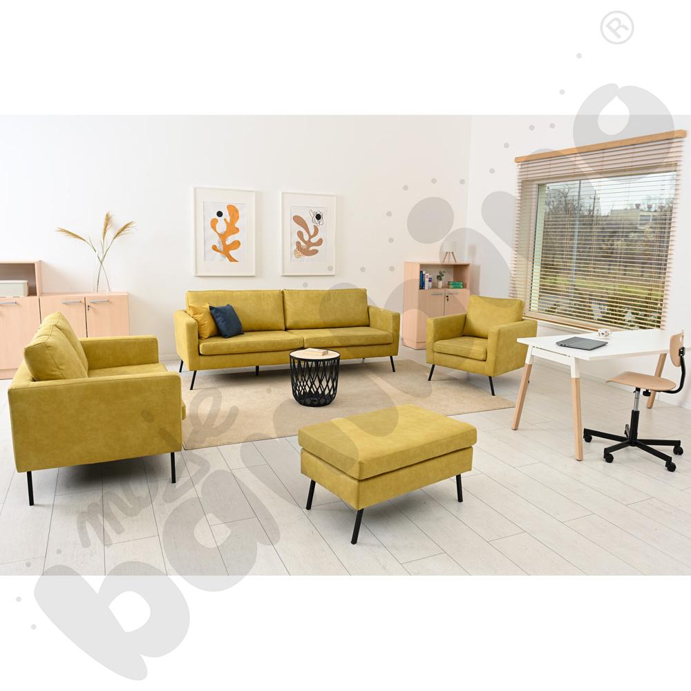 Sofa Miami 4-osobowa zielonomusztardowa