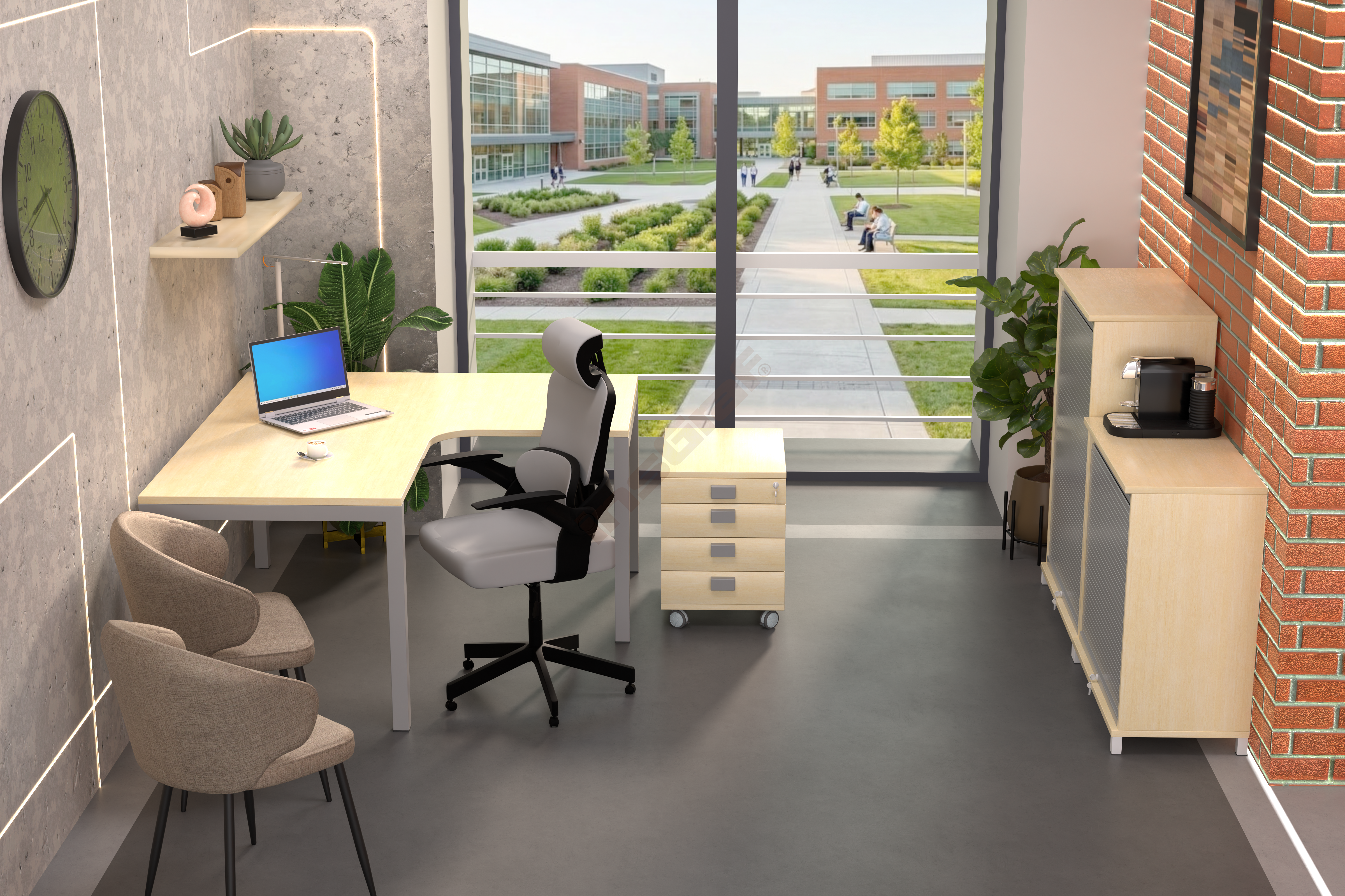 Lehrer-Arbeitsplatz Opto