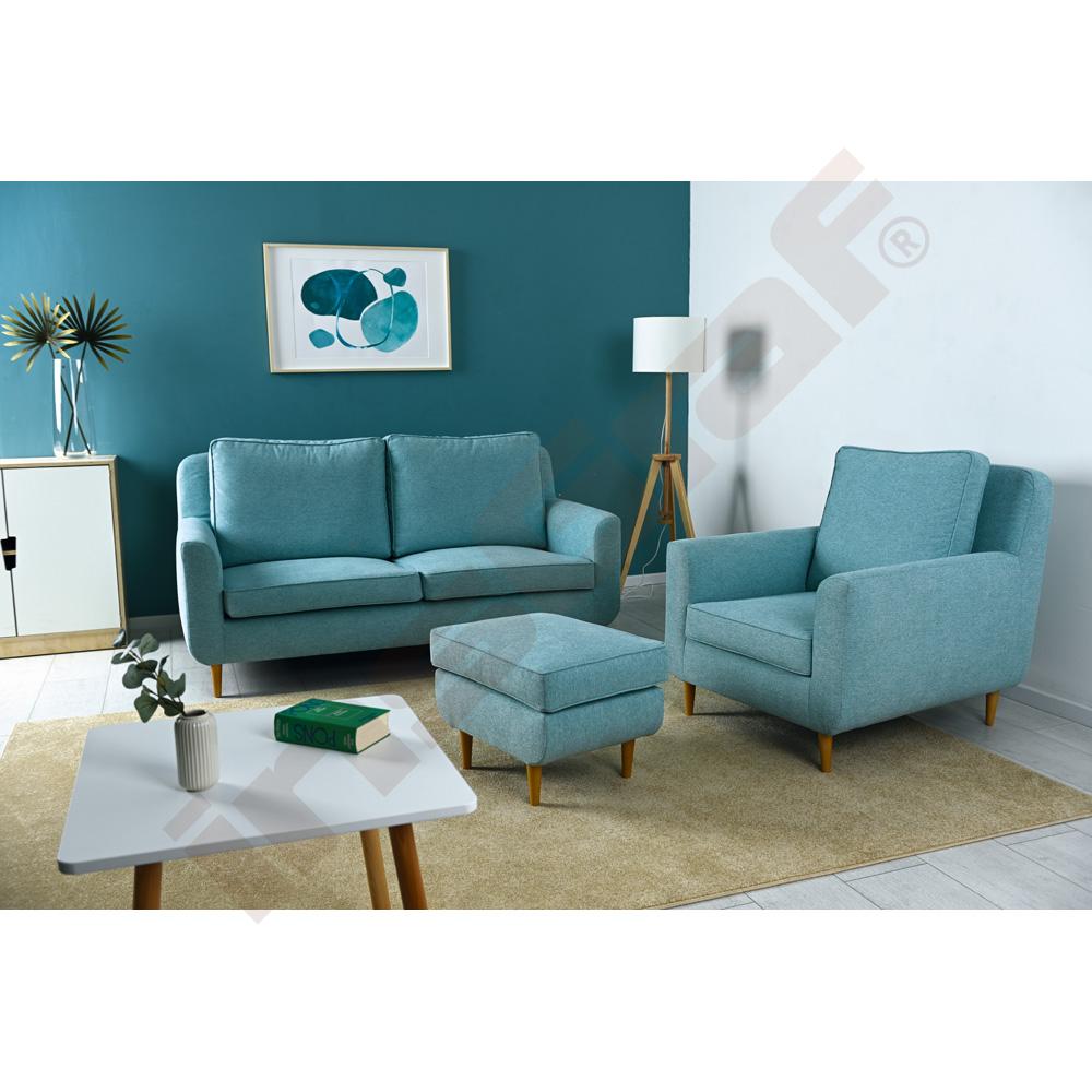 Yoko Zweisitzer-Sofa, türkis