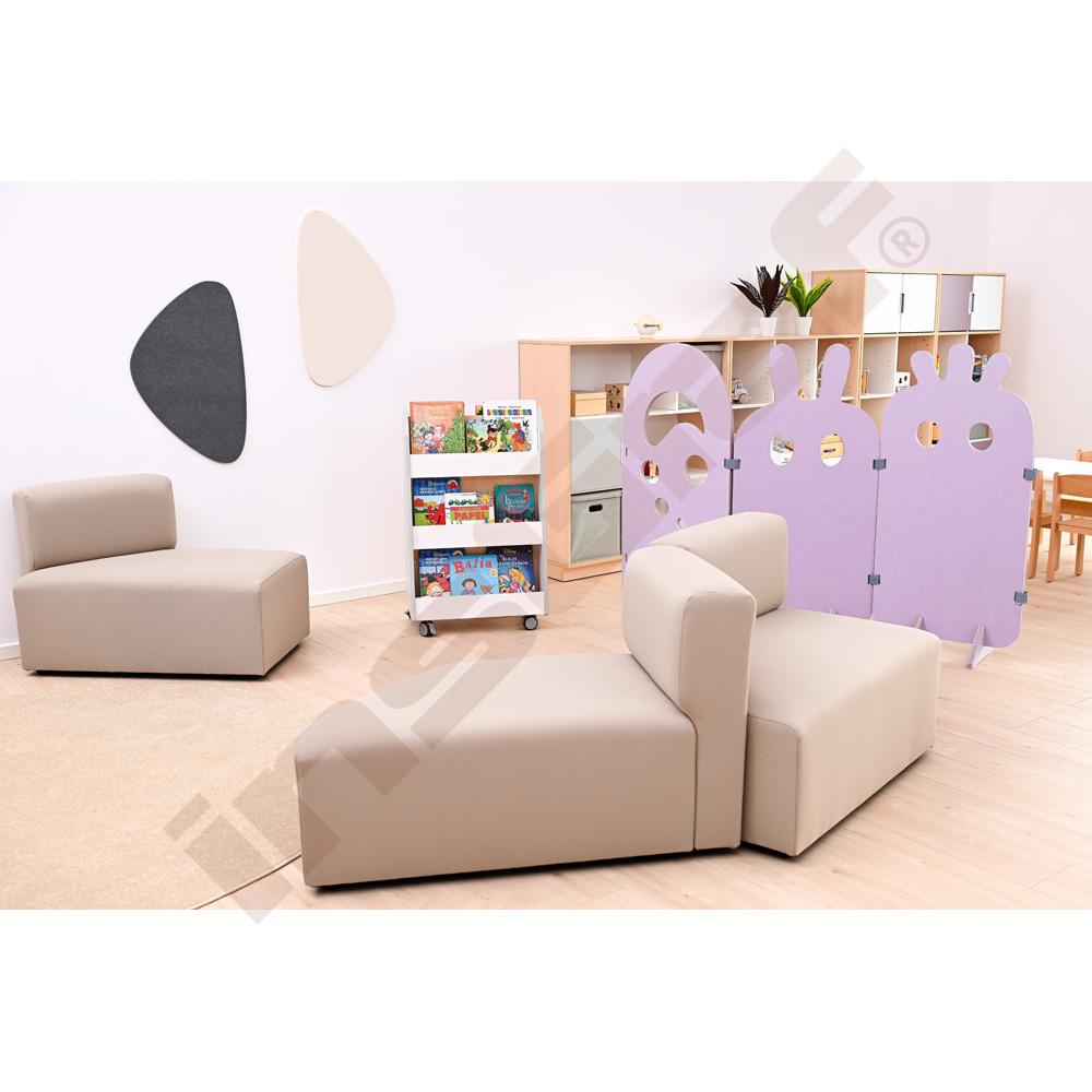 Sedadlo s opierkou Modern One - béžové