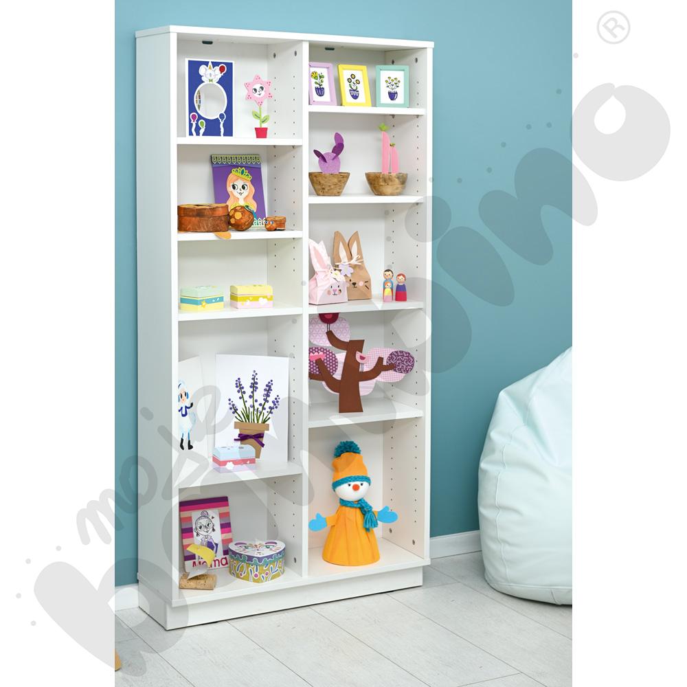 Quadro – regał XL płytki – biały