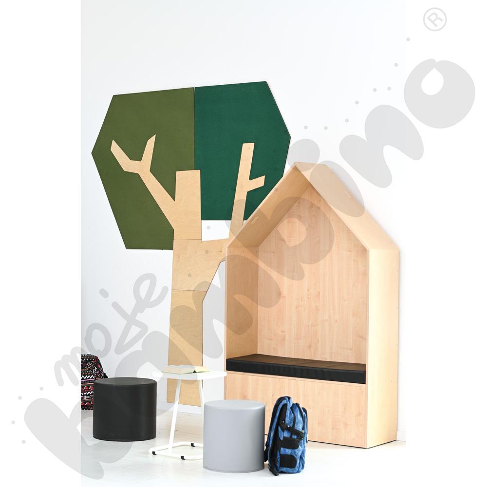 Domek Chillout - materac czarny