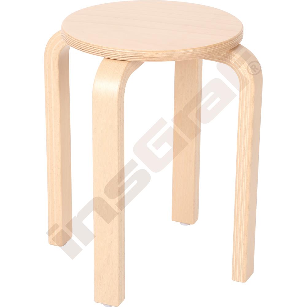 Dřevěný taburet - výška 43 cm - ke stolům 71 cm 