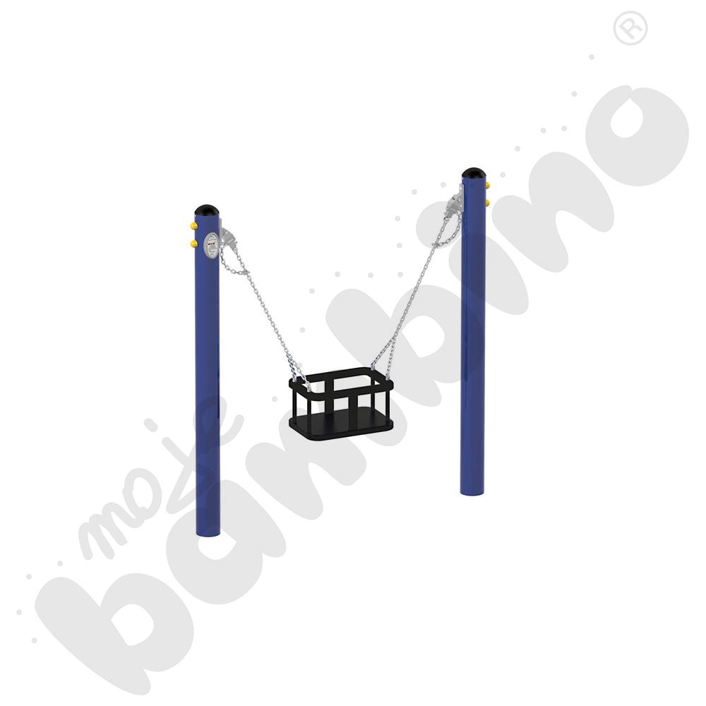 Huśtawka na słupach z zawiesiem Koszyk