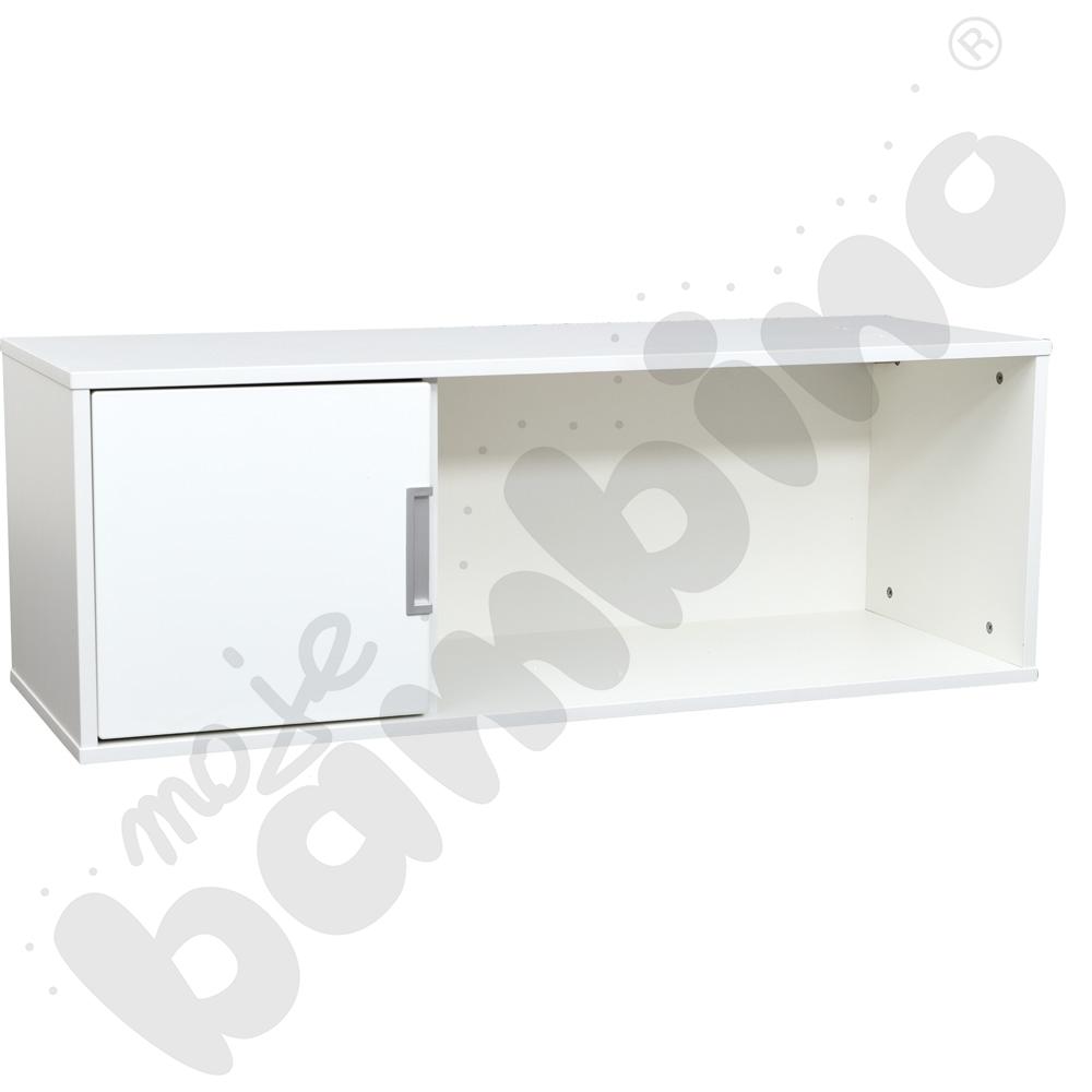 Quadro – szeroka szafka wisząca – lewa, biała