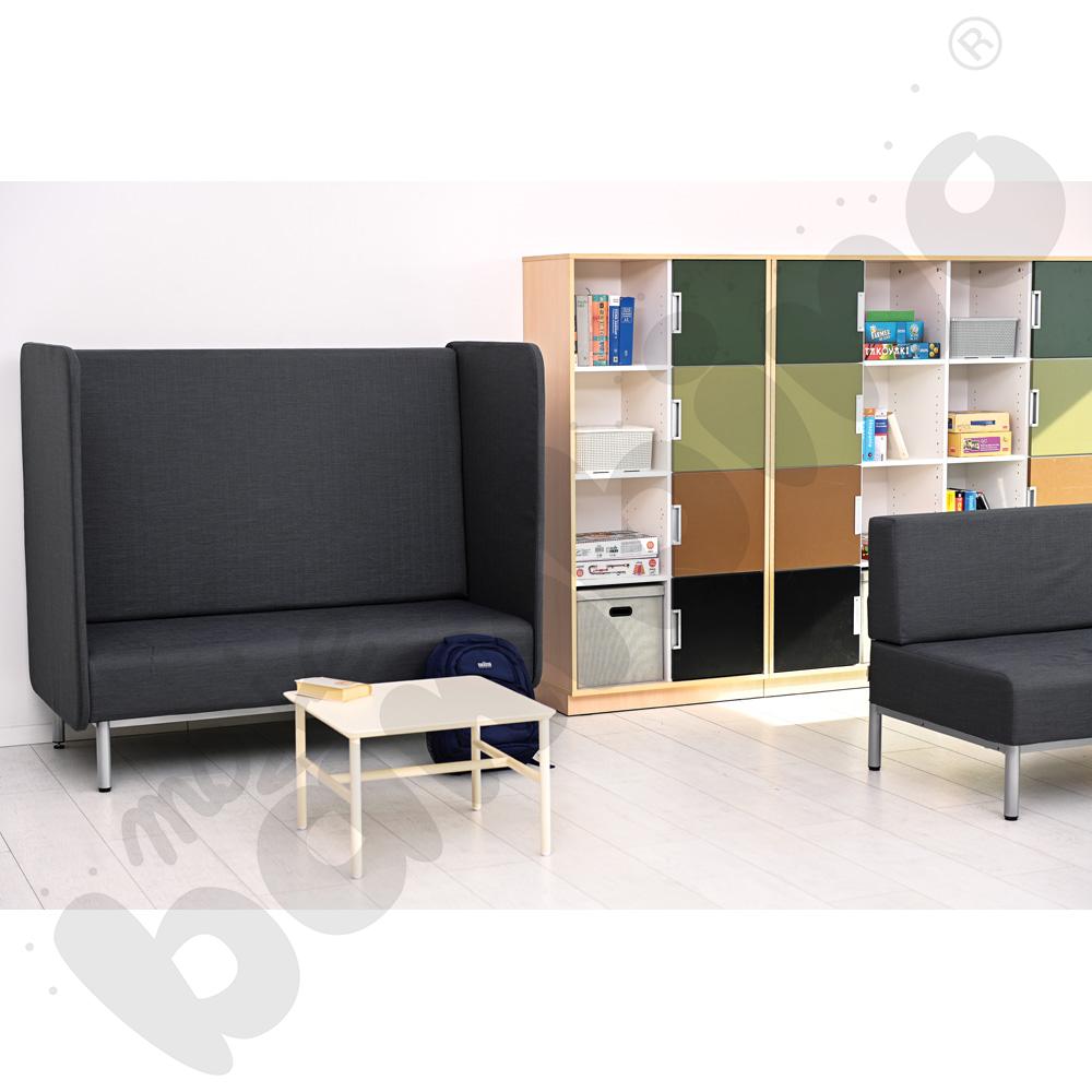 Quadro - regał XL z przegrodą i 3 półkami, klon jasny