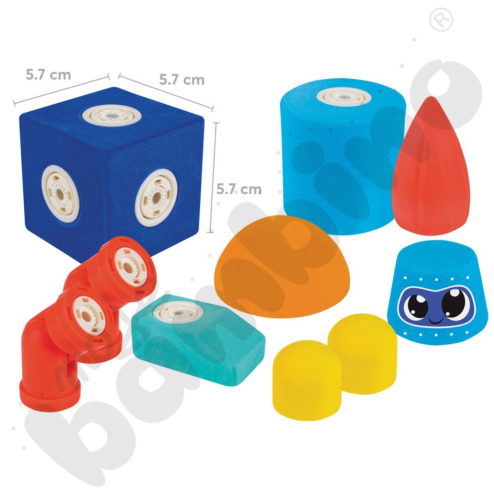Blockaroo Robot - magnetyczne klocki piankowe, 10 elem.