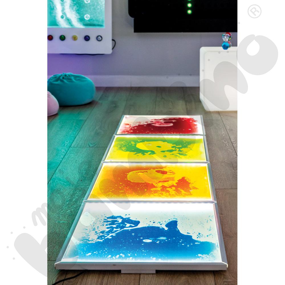 Podświetlany panel podłogowy, zielony