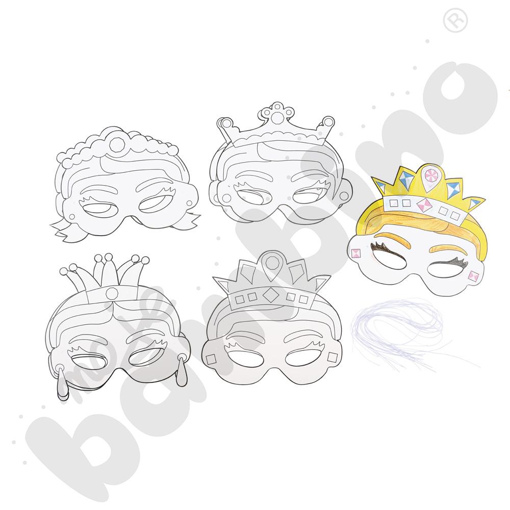 Maski - księżniczki, 12 szt.