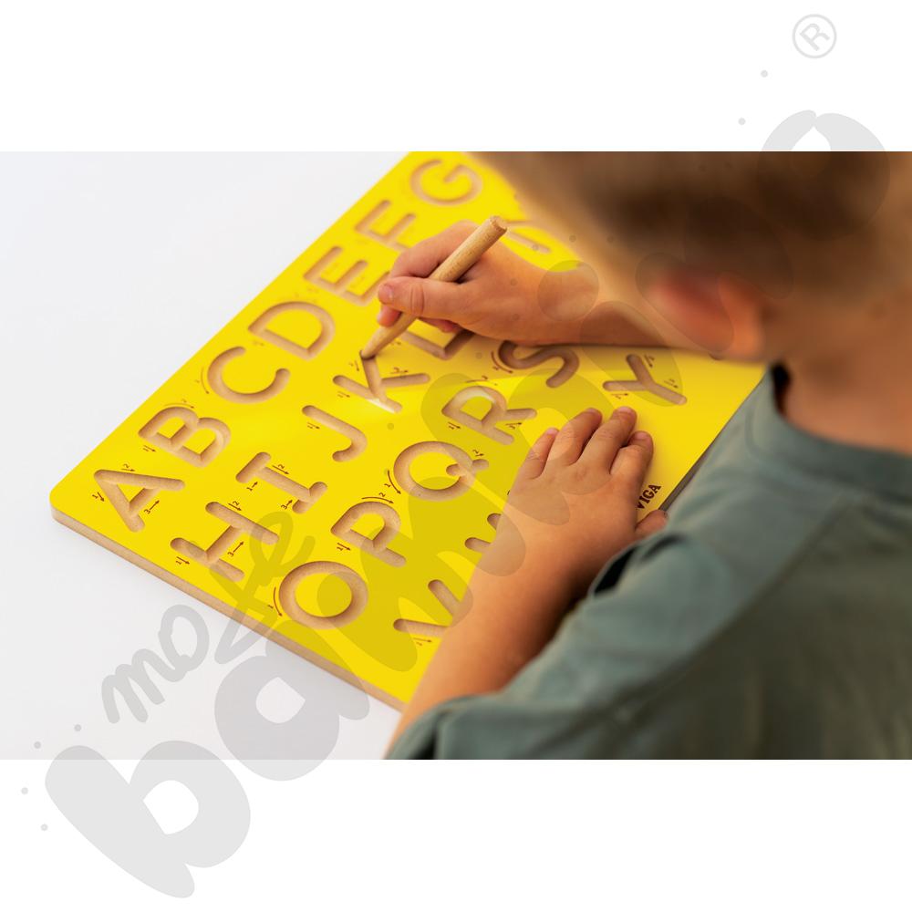 Tabliczka z alfabetem - wielkie litery