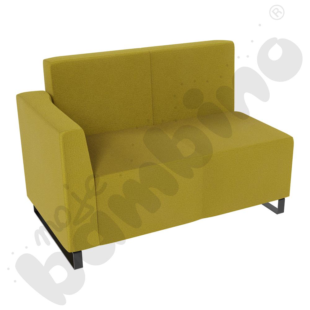 Sofa Universum 2-os. wys. 82 cm, bok niski lewy, tkanina KG13