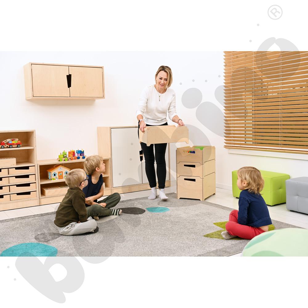 Quadro - drzwiczki małe 90 st., mocowane do przegrody  - żółte