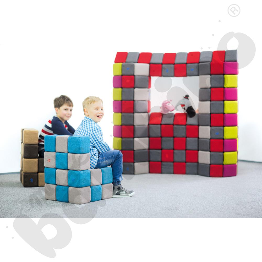 Zestaw klocków JollyHeap - niebiesko-limonkowe