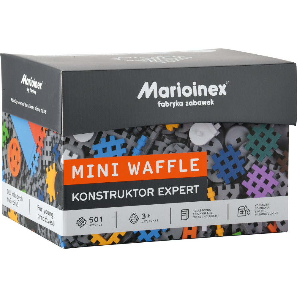 Mini oplátky sada Konstruktor expert, 501 dielov
