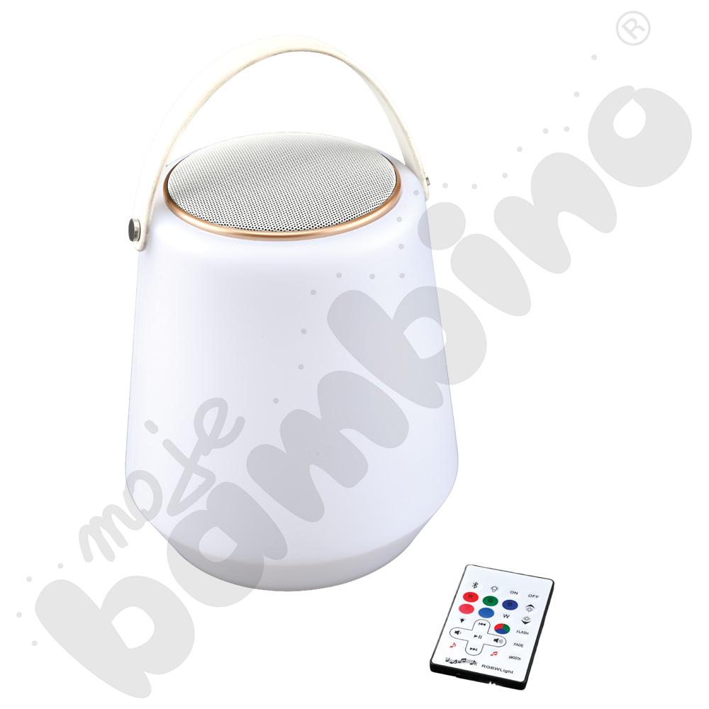 Lampa LED z głośnikiem przenośna 