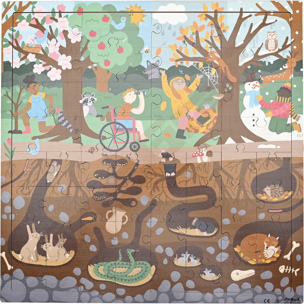 
Puzzle - Über und unter der Erde, Wald
