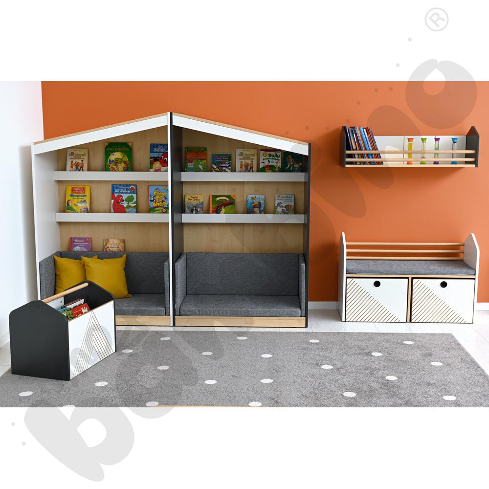 Szafka z siedziskiem FLO biała