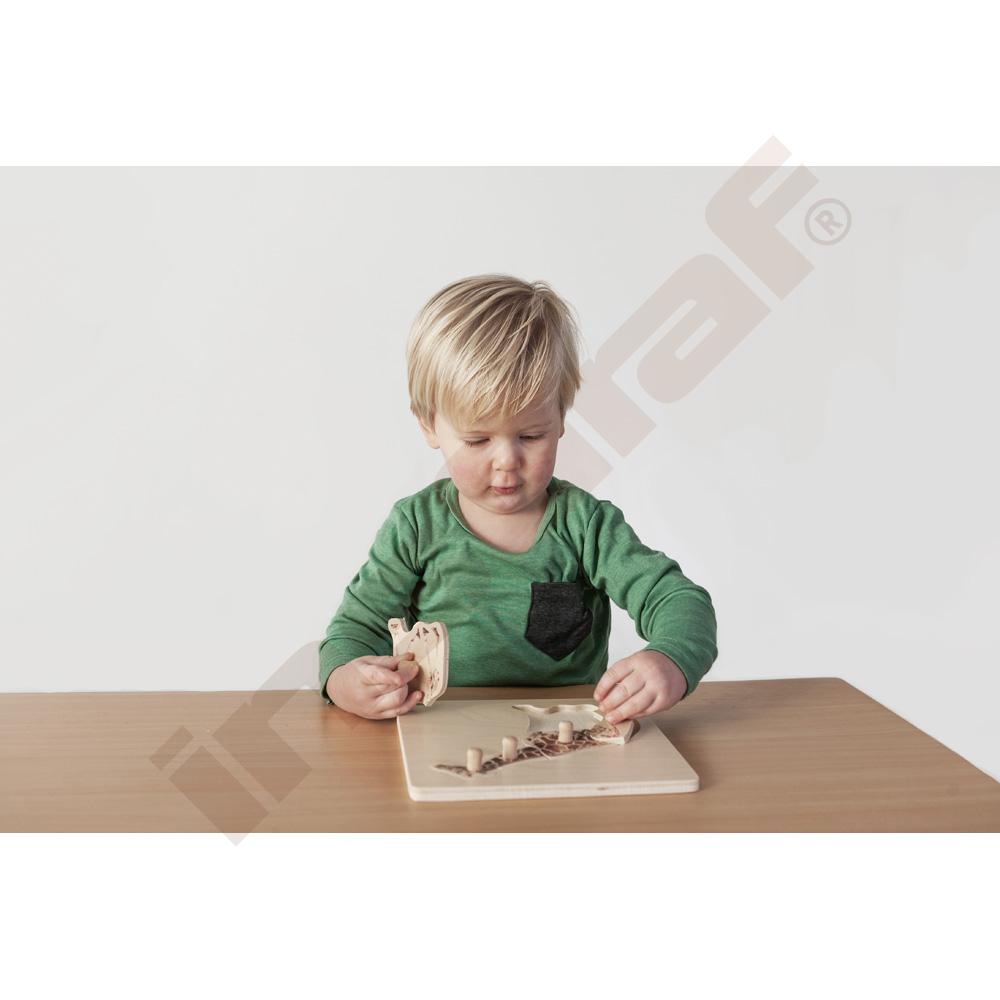 Puzzle pre najmenších - Montessori - žirafa