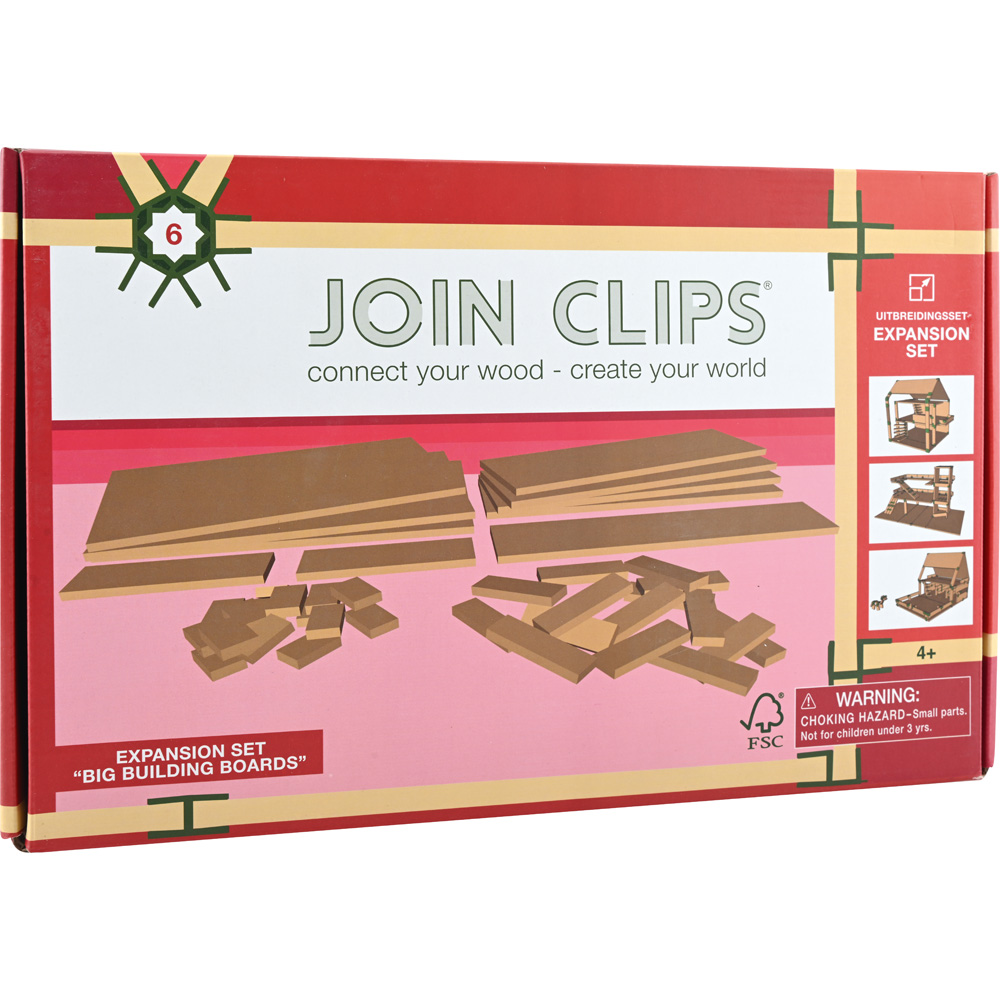 Join Clips - sada drevených kociek, 566 kusov.  