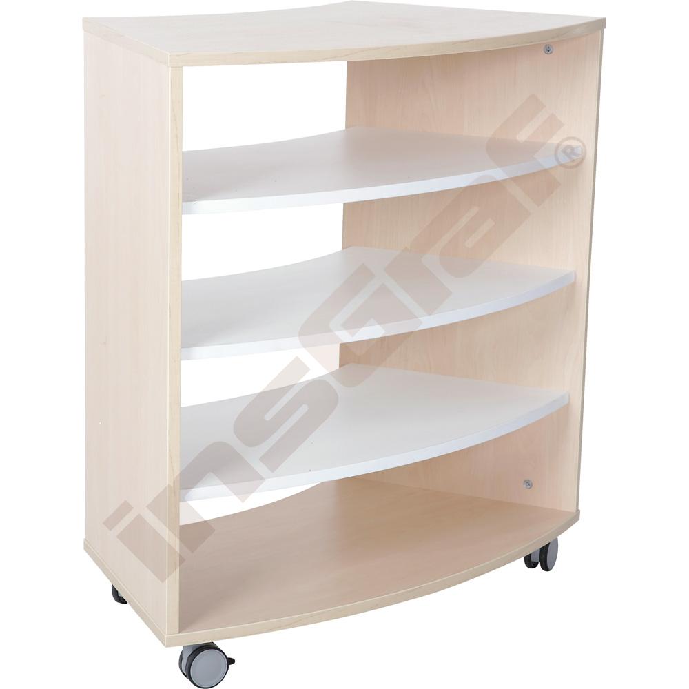 Quadro - skrinka M 1/8 kruhu, na kolieskach