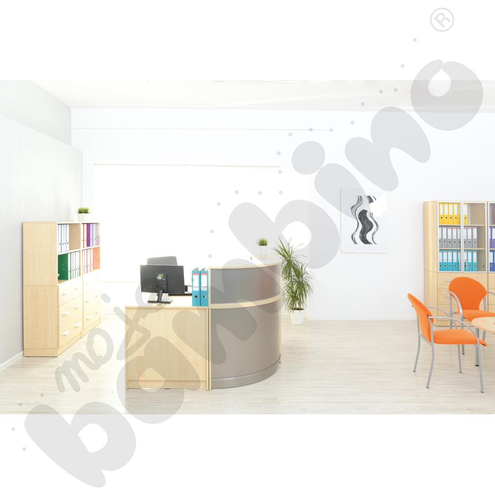 Nadstawka do narożnej lady recepcyjnej - klon 375