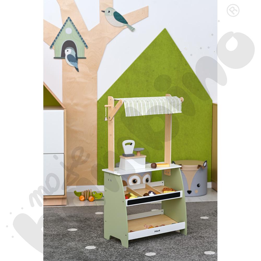 Stragan z artykułami spożywczymi