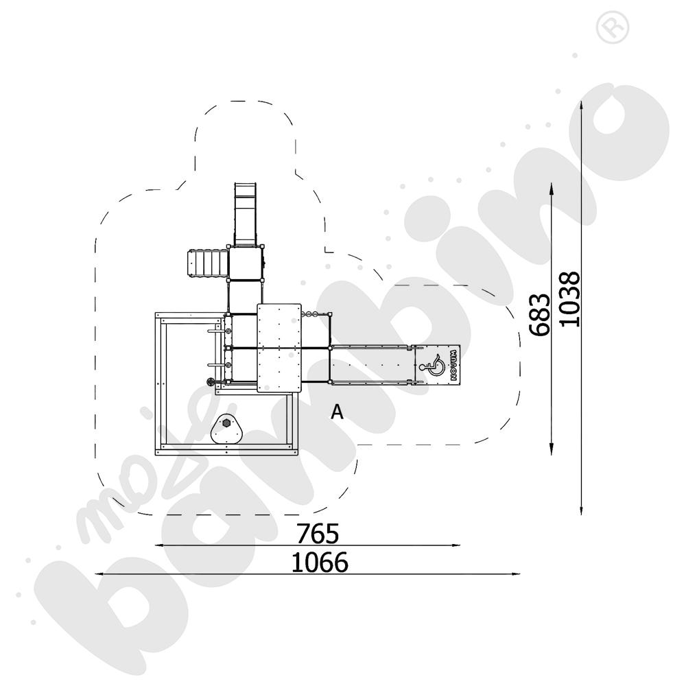 Zestaw Quadro z piaskownicą, metal
