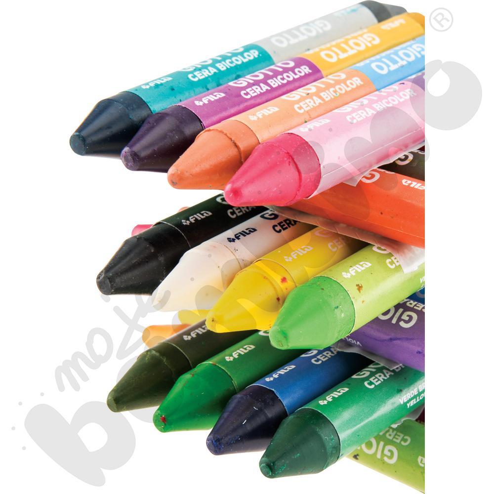 Kredki świecowe Giotto - dwukolorowe