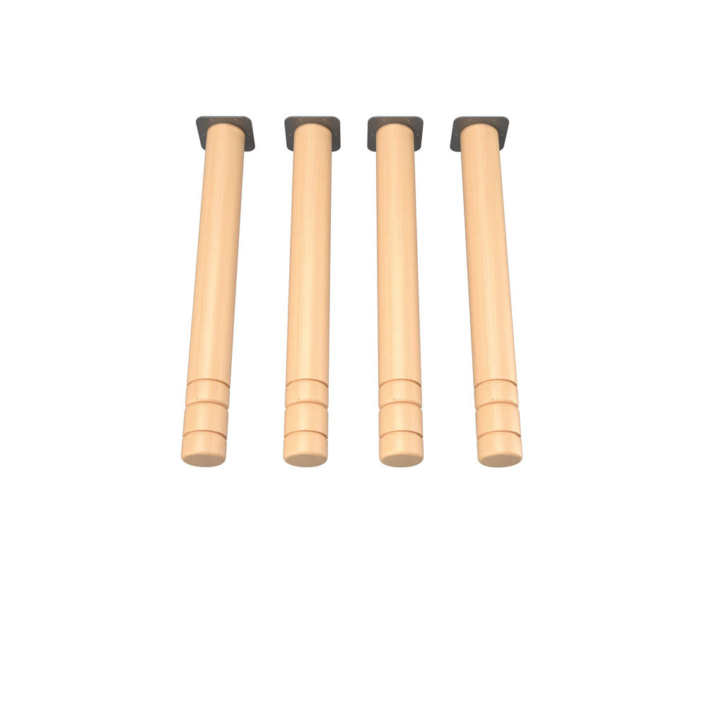 Okrúhle nohy k stolom Flexi,  4 ks, veľ. 0-3 (40-58 cm)