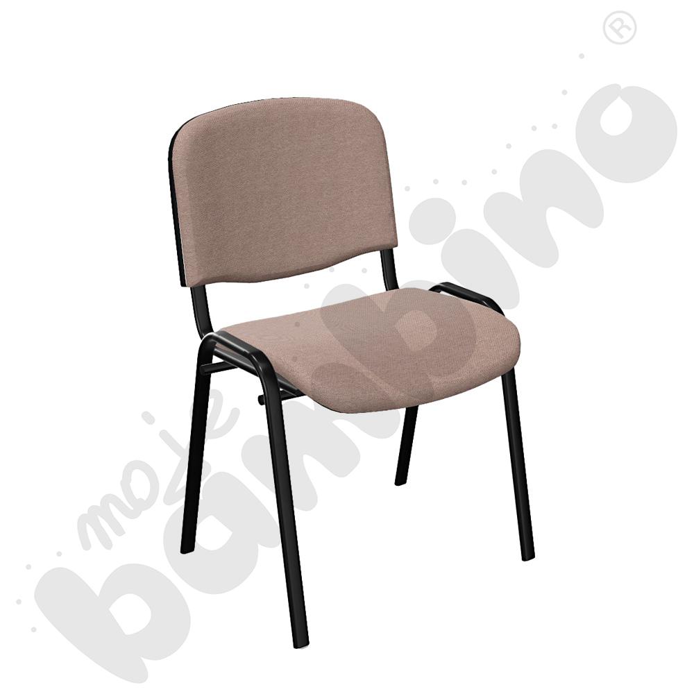 Krzesło konferencyjne ISO Black - beżowy melanż