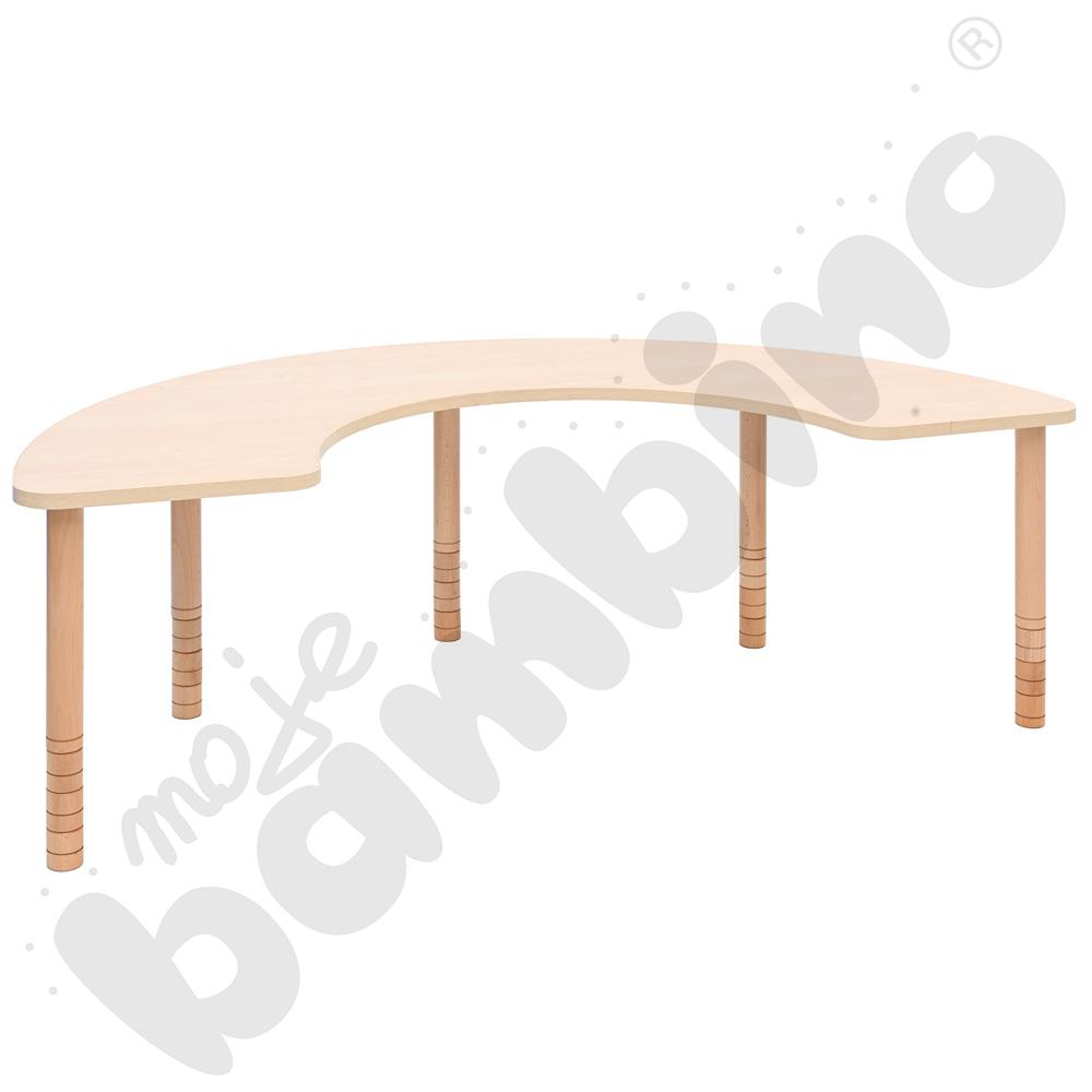 Stolik do karmienia - podkowa rozm. 40-58 cm - blat klon