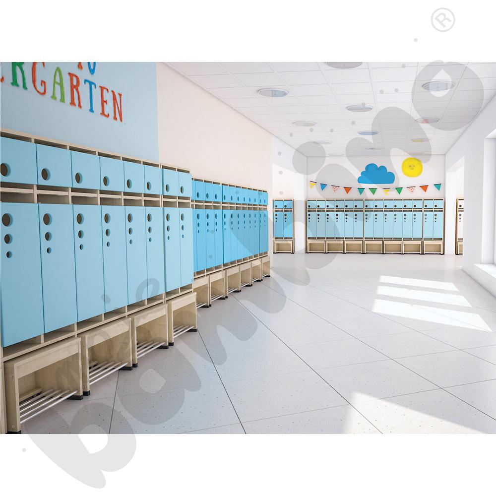 Szatnia Kropla z wysuwanym siedziskiem 4-os., wys. 26 cm 