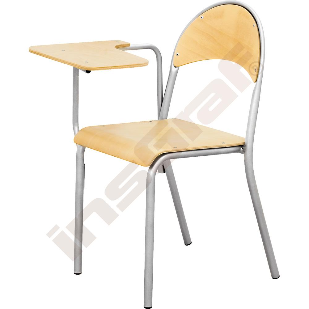 Židle P s pevným stolkem, pro praváky 