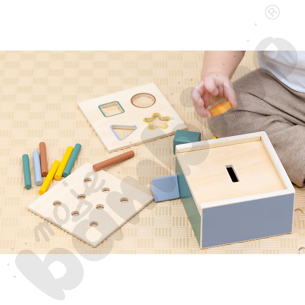 Skrzynka kształtów Montessori