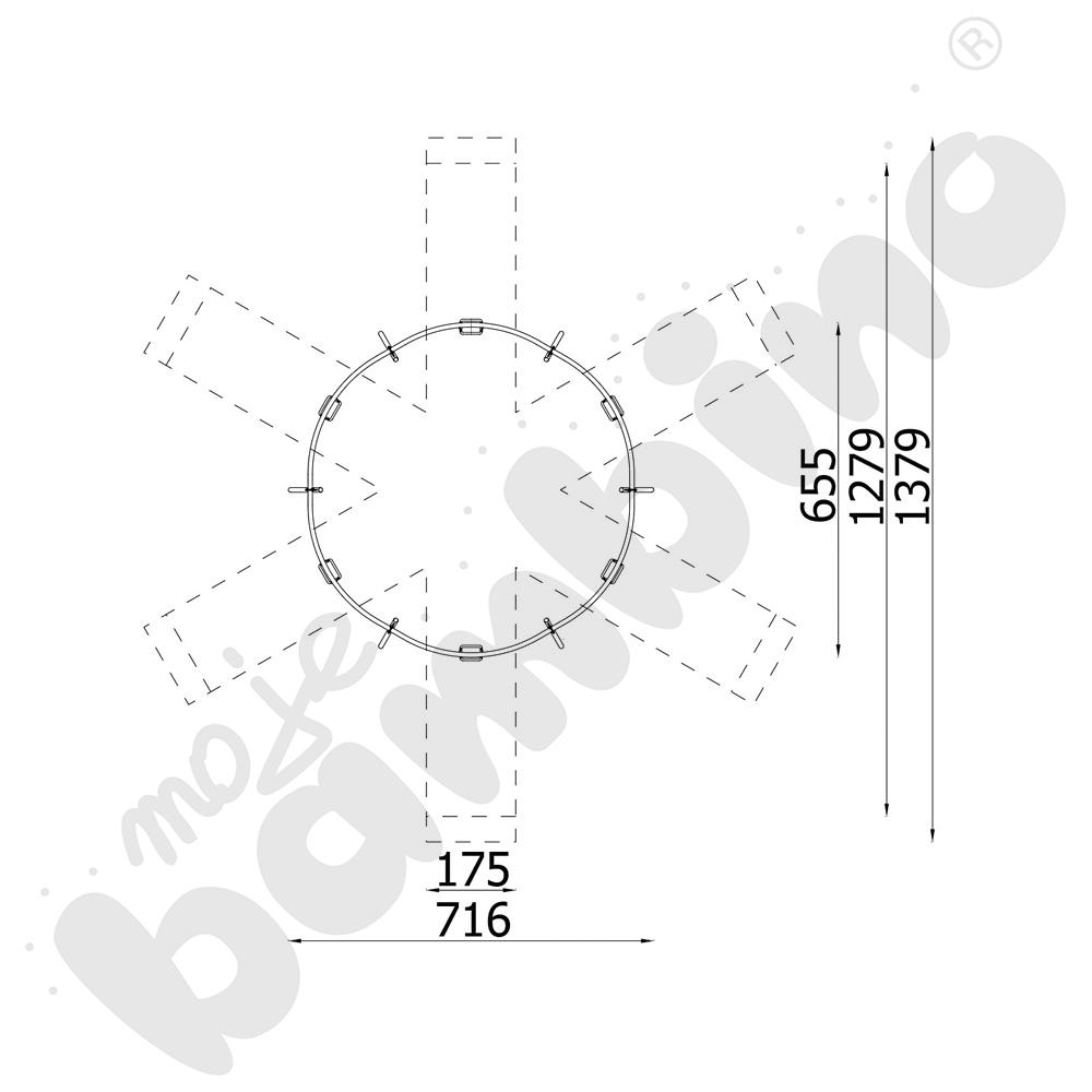 Stelaż do huśtawki 6-osobowej