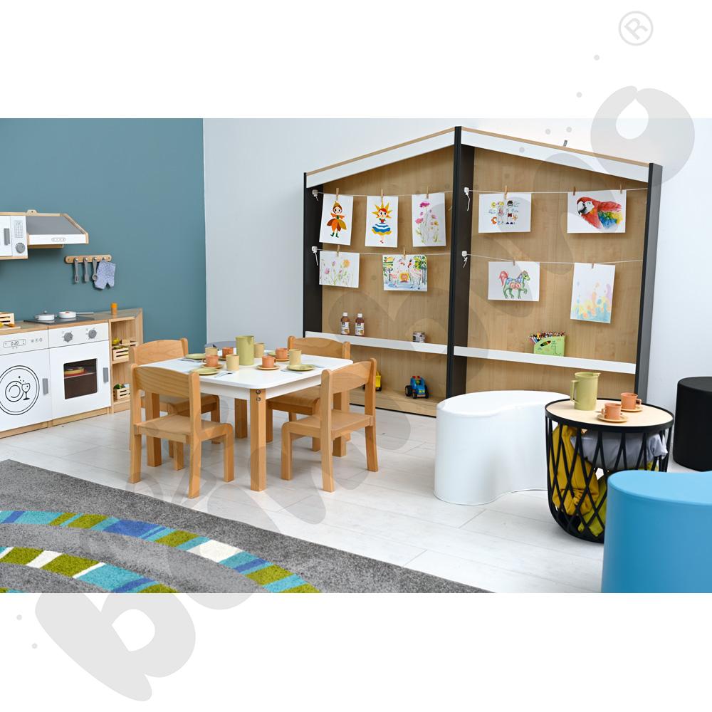 Szafka na prace plastyczne FLO prawa antracyt