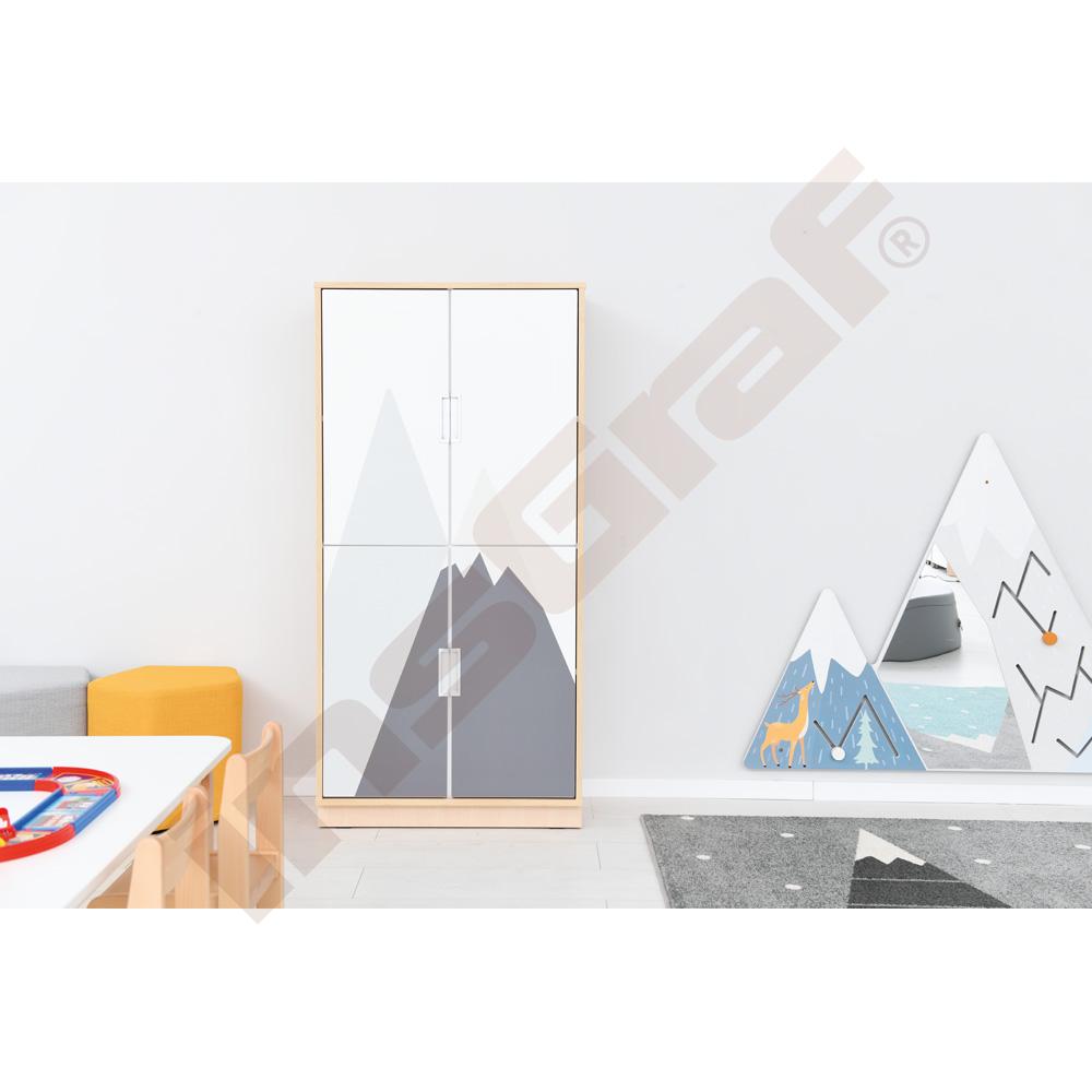Quadro - skříň XL k sestavě Hory 180˚, korpusy v odstínu javor