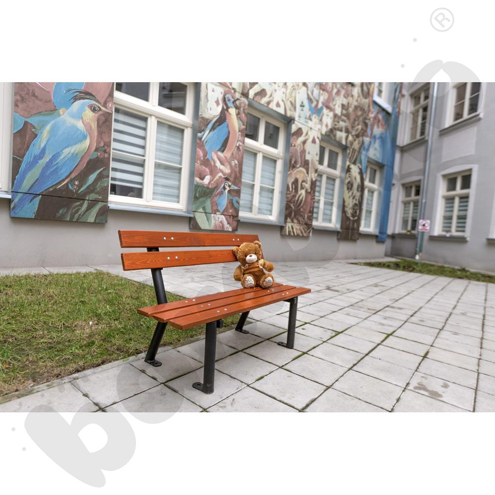 Ławka dziecięca Gapcio, mahoń