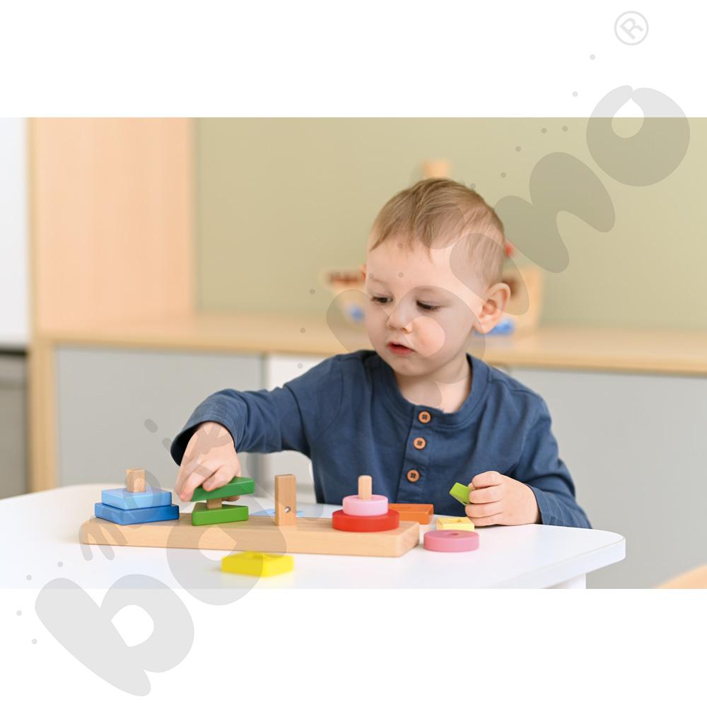 Drewniany sorter - kształty i wielkości