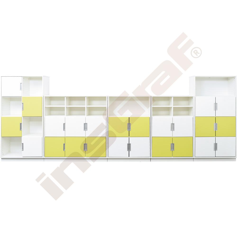 
Möbelsatz Quadro 84W-180° - weiß
