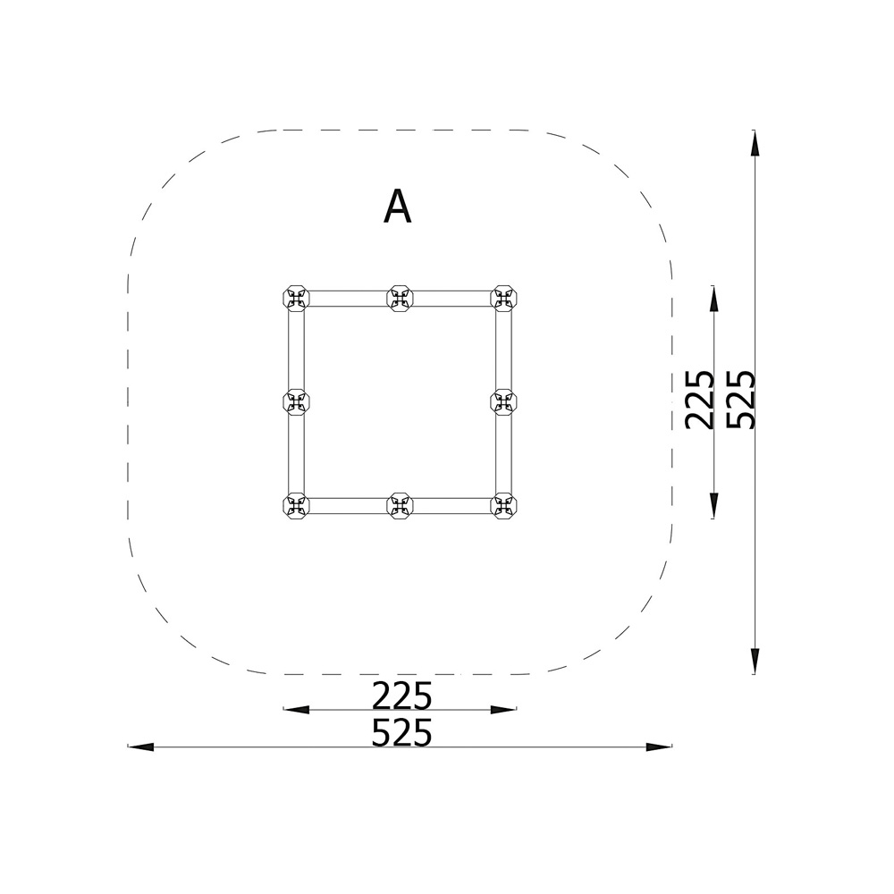 Verto - pieskovisko 2 x 2 m