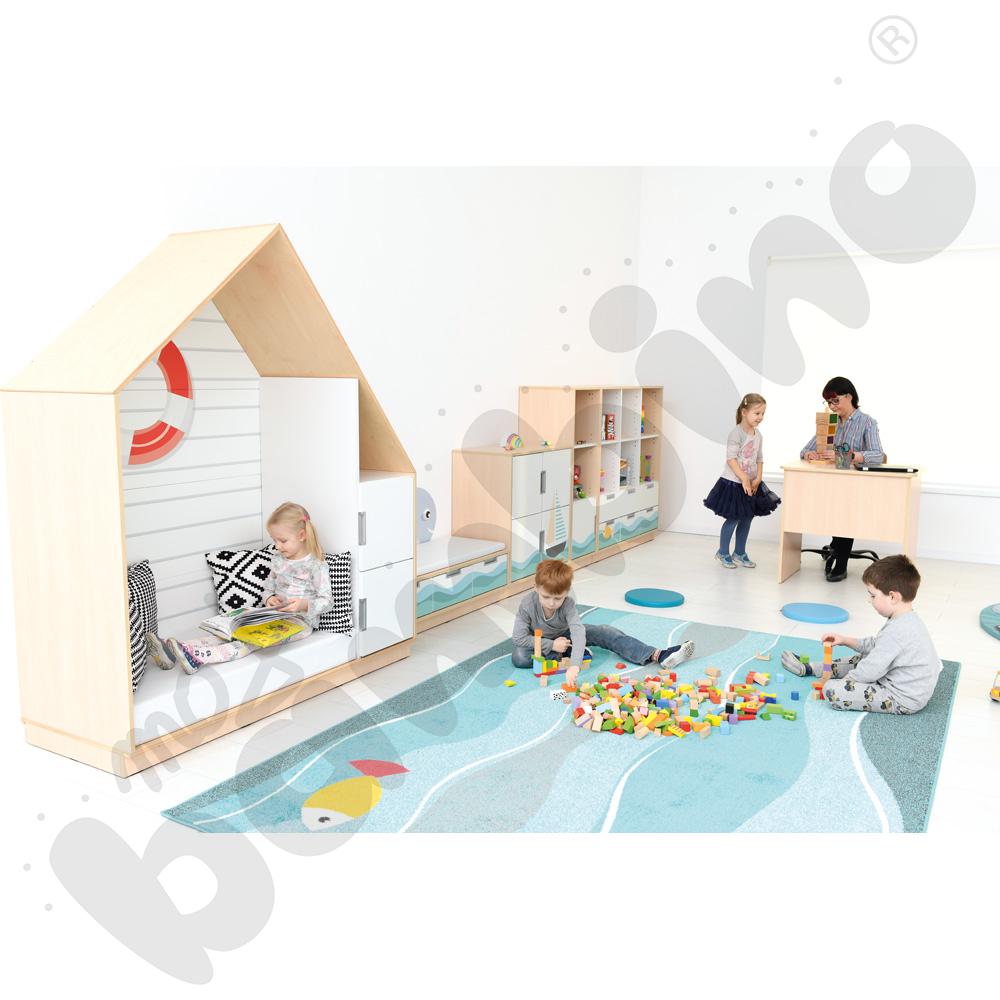 Quadro - zestaw Morze 90 st., cichy domyk, skrzynia klon jasny