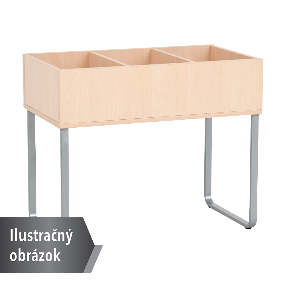 Voľne stojaca knihovnička Grande 55 - biela