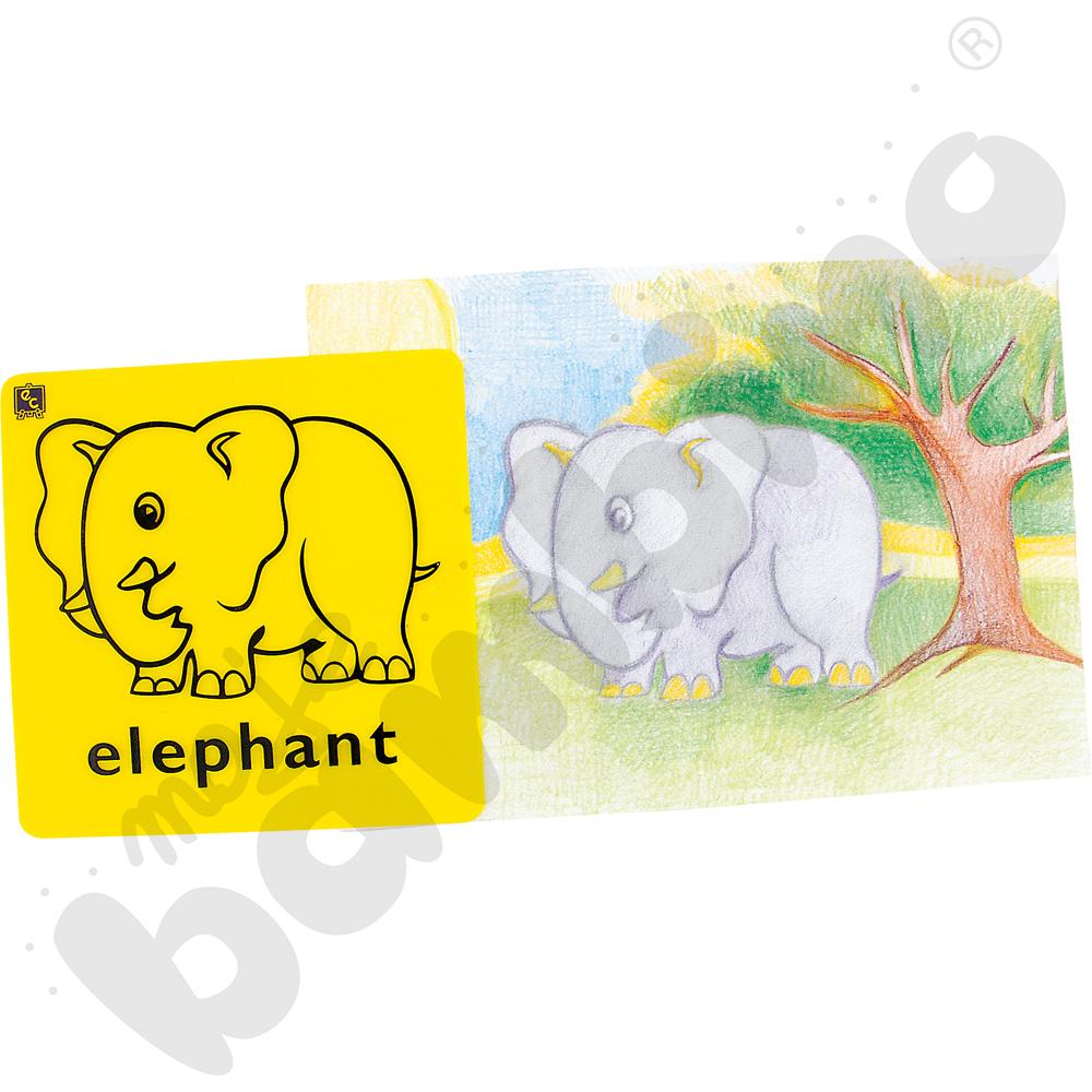 Podkładki do frottage’u - zwierzątka, 12 szt.