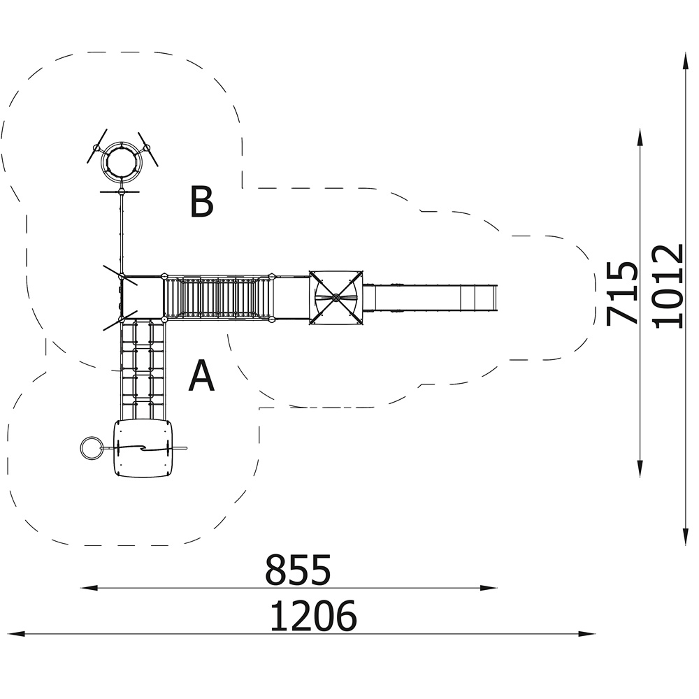 Orbis - zostava 11369, drevené stĺpy