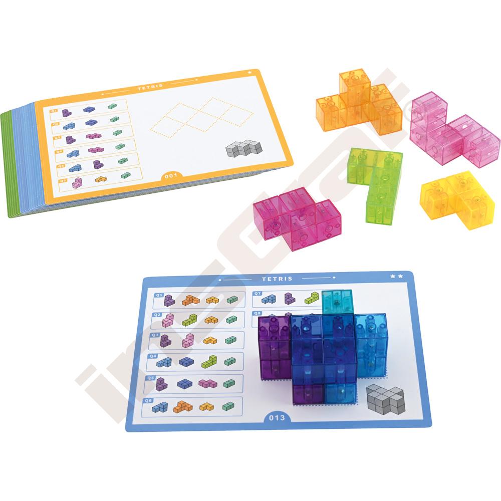 Magnetické kocky Tetris, 9 dielikov