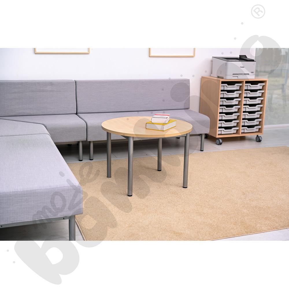 Niski stół kawowy Expo śr. 80 cm - klon 375