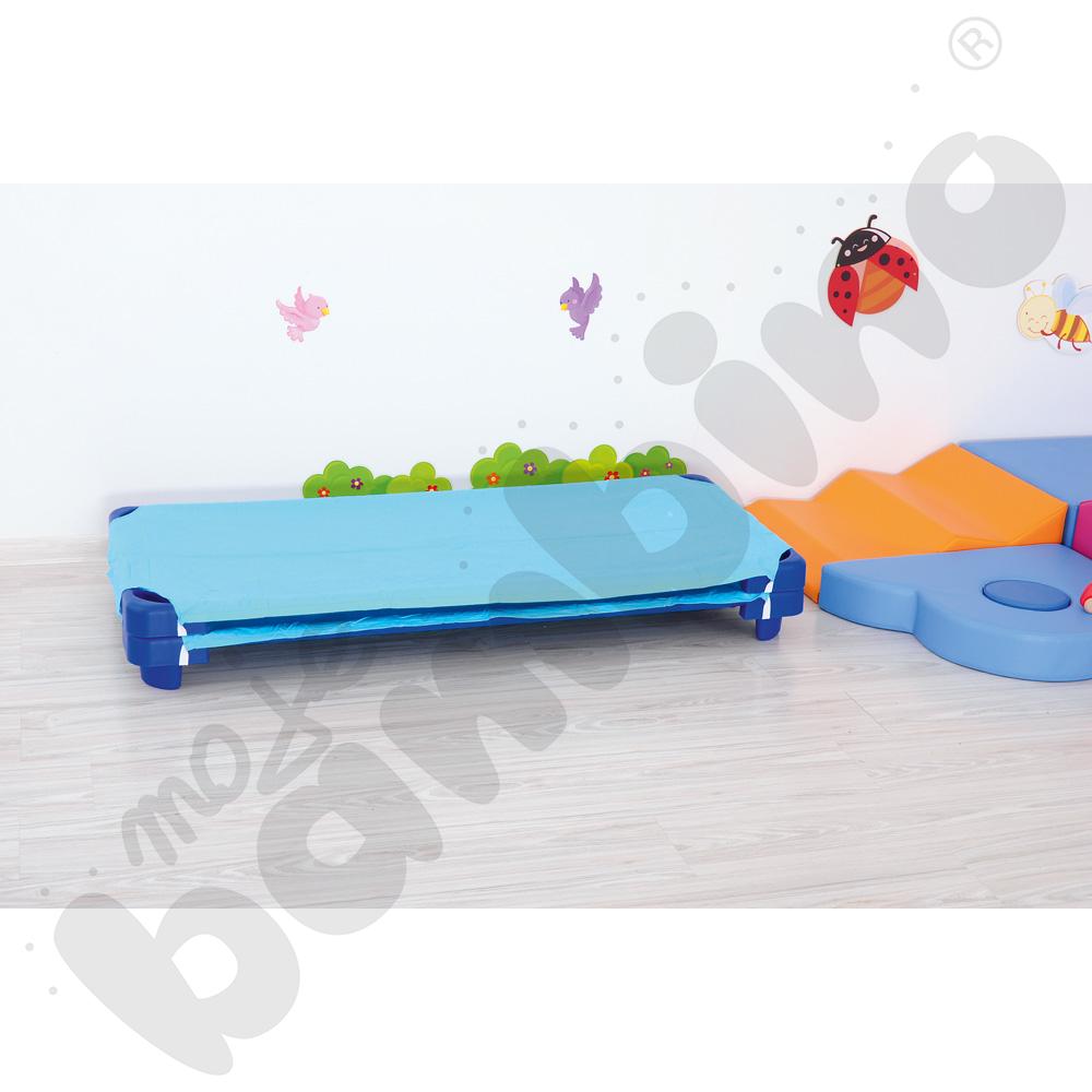 Łóżeczko przedszkolne niebieskie