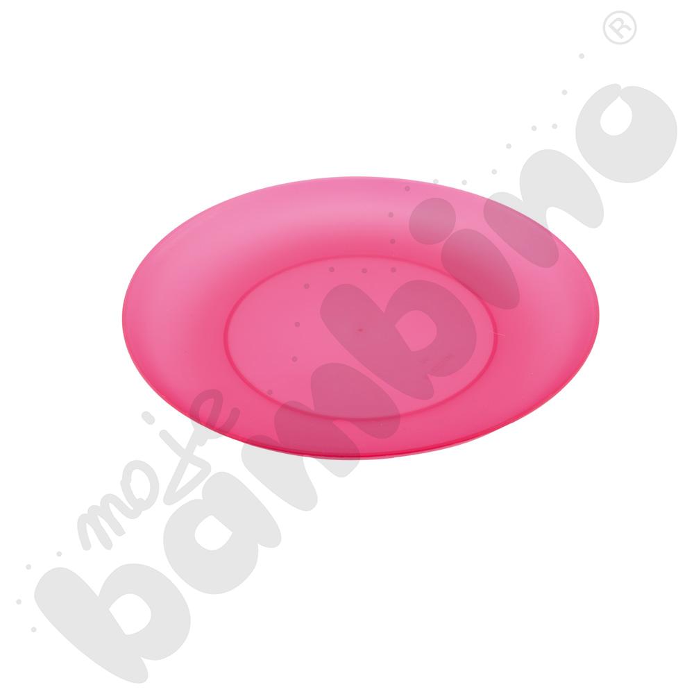 Talerzyk Kajtuś płytki 18 cm - różowy