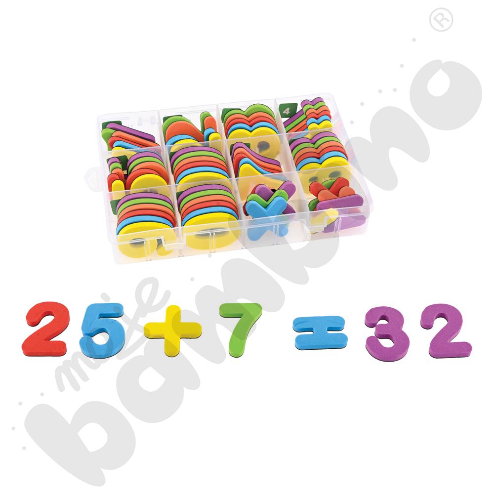 Magnetyczne cyfry i znaki matematyczne